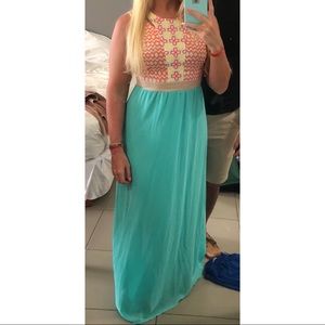 Bright maxi dress